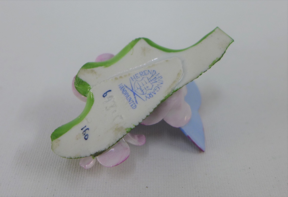 Herend Hungarian porcelain hand painted butterfly, 6cm long - Image 3 of 3