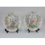 A pair of Royal Worcester limited edition Fabulous Birds Collectors Series plates, 28cm diameter (2)