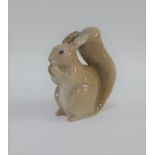 Royal Copenhagen squirrel with printed backstamp and numbered 1455 - 982, 7cm high