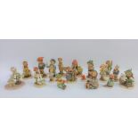 Collection of seventeen various Hummel and Goebel figures to include Little Hiker and Farm Boy