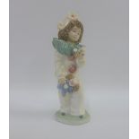 Nao porcelain figure of a Clown, with printed backstamps, 20cm high