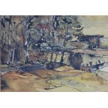 Stewart Lees, (Scottish 1926 - 2008 RSW, RWS RSW) Beyond Kellie, watercolour, signed and framed with