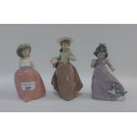 Three Nao porcelain figurines, tallest 18cm (3)