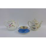 Mixed lot to include a Royal Worcester Crown Ware bachelors teapot and a Crown Staffordshire