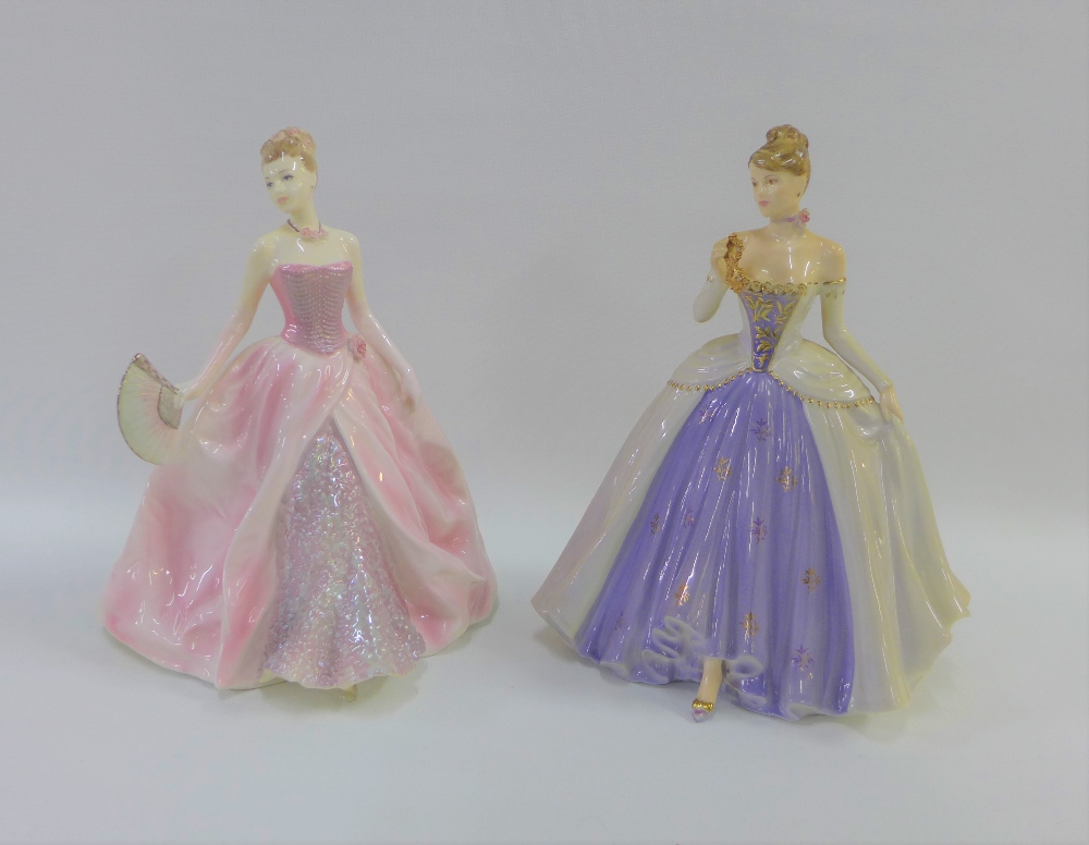 Two Coalport limited edition figures to include Diamonds and Roses and Midnight Masquerade (2)