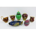 Collection of Carlton Ware to include Rouge Royale and Bleu Royale, (7)