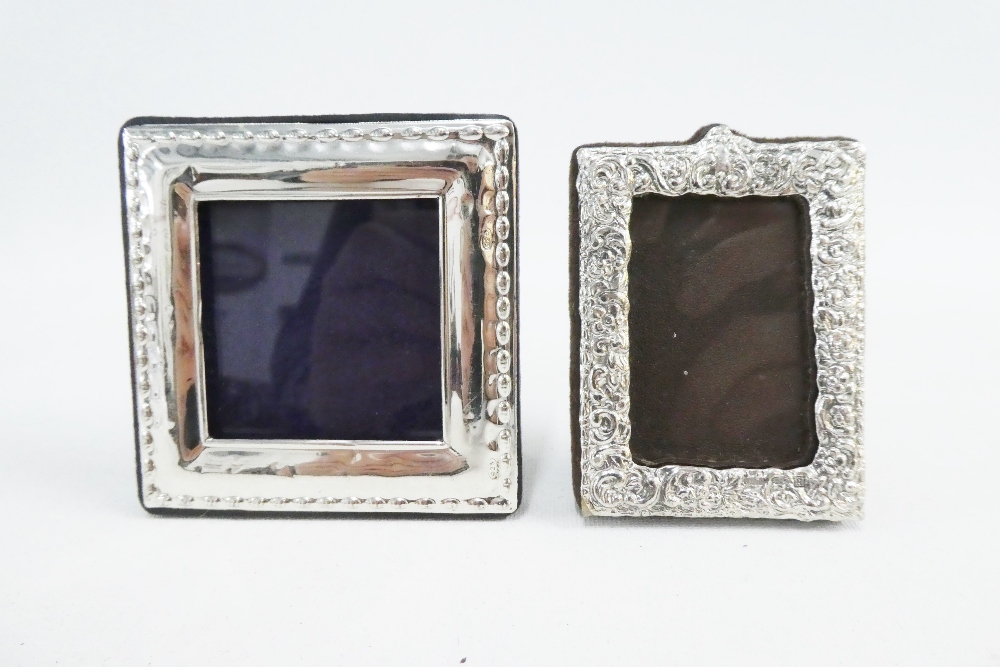 Victorian style silver photograph frame, London 1981 and two small 925 silver photograph frames, - Image 3 of 3