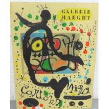 Miro Galerie Maeght coloured board / print, 49 x 66cm