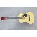 Child's acoustic guitar, 92 x 33cm