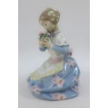 Lladro Daisa figure of a girl, with printed backstamps, 15cm high