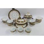 A quantity of 19th century English porcelain tableware's (a/f) (a lot)