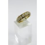 9ct gold eternity ring, UK ring size M