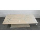 Marble coffee table 40 x 122cm
