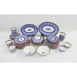 A quantity of Royal Worcester Royal Lily patterned table wares with puce printed backstamps, (approx