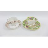 Foley China floral patterned china trio and a 19th century cup and saucer (a lot)