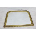 Gilt framed wall mirror, 104 x 73cm