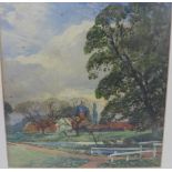 Tom Scott RSA RSW (Scottish 1854 - 1927) Landscape near Betchworth, Surrey, Watercolour, signed