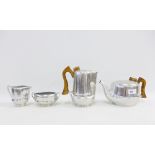Picquot Ware four piece tea and coffee set (4)
