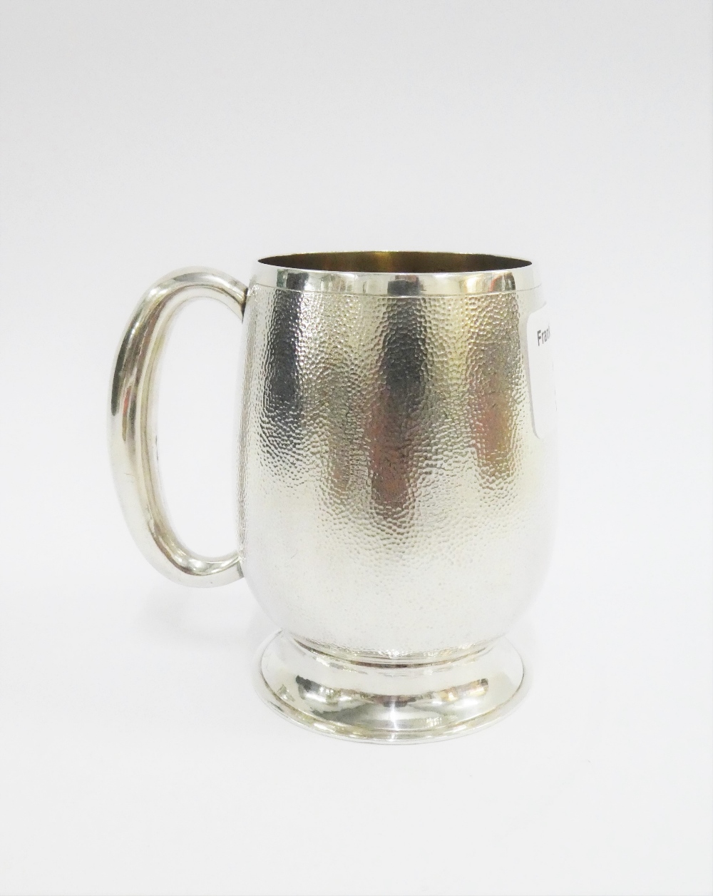 Chinese Export silver tankard by Tuck Chang, 8cm high