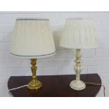 Two table lamps with shades (2)