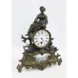 French style mantle clock , 43cm high