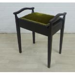 Piano stool with upholstered top 61 x 50cm
