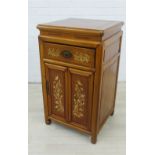 Chinese elm cabinet with single drawer and pair of cupboard doors, 78 x 45cm