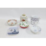 Mixed lot of porcelain to include Vista Alegre caddy and dish etc, (a lot)