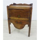 Georgian mahogany commode, 80 x 60cm