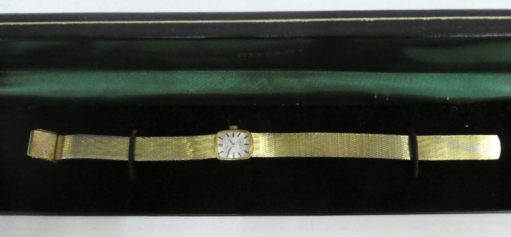 Lady's vintage Rotary wristwatch, an evening bag and a jewellery pouch (3) - Image 2 of 2
