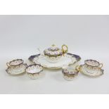 Paragon china tea for two china set comprising a pair of cups, pair of saucers, teapot, cream jug