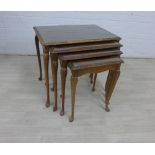 Mahogany nest of four tables (4)