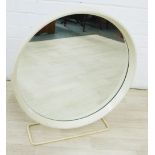Retro circular Stag mirror, 52cm