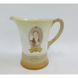 Shelley King George IV musical jug 'Here's a health unto his majesty' 'With the compliments of a