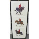 After Sargeant, a collection of three coloured prints of Royal Canadian Mounted Police figures,