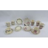 Susie Copper Endon pattern cups and saucers and a HK Tunstall cups and saucers (a lot)