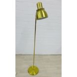 Brass standard lamp, 123cm