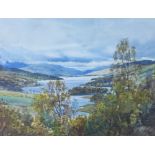 Henderson Tarbert, Highland landscape, Watercolour, signed, in glazed giltwood frame, 44 x 34cm