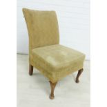 Upholstered bedroom chair, 75 x 46cm