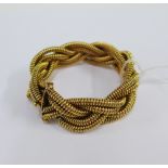 14ct gold rope twist bracelet, stamped 585, 20cm long, approx 64g