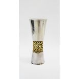 Stuart Devlin silver and silver gilt double ended drink measure, London 1967, 11.5cm high