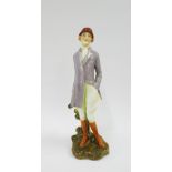 Royal Doulton figure 'Hunts Lady' Hn1201, with printed backstamps, 21cm high