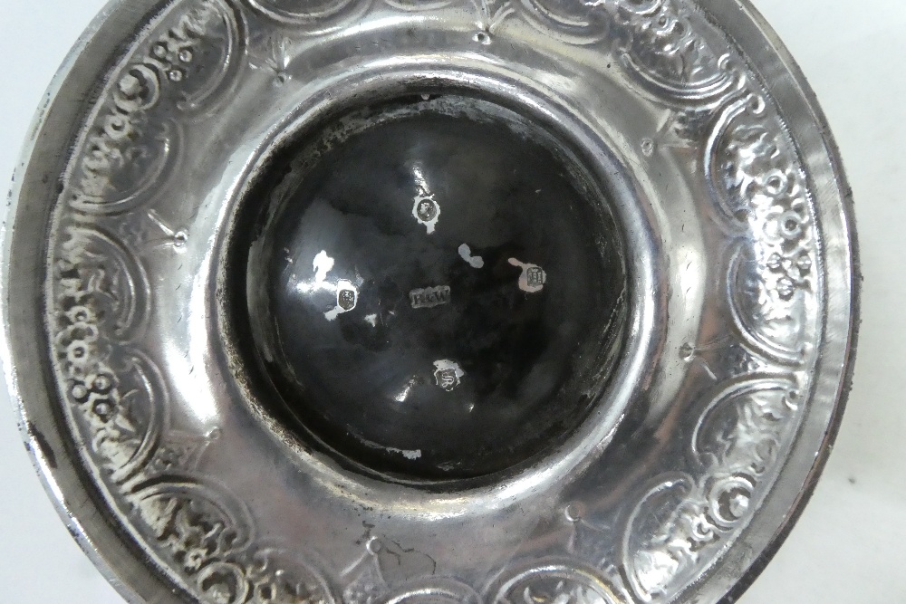 Victorian Scottish silver kettle, Robb & Whittet, Edinburgh 1849, with scroll handle, chased with - Image 3 of 3