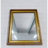 Rectangular gilt wall mirror, 47 x 39cm
