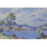 James Greig The Trossachs, Watercolour, signed and entitled, in glazed frame, 46 x 30cm