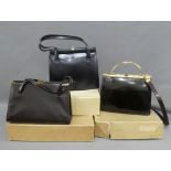 Three lady's vintage handbags, (3)