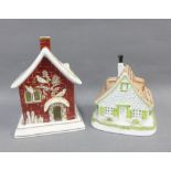 Coalport bone china houses to include Red House & Little Grey Rabbits House (2)