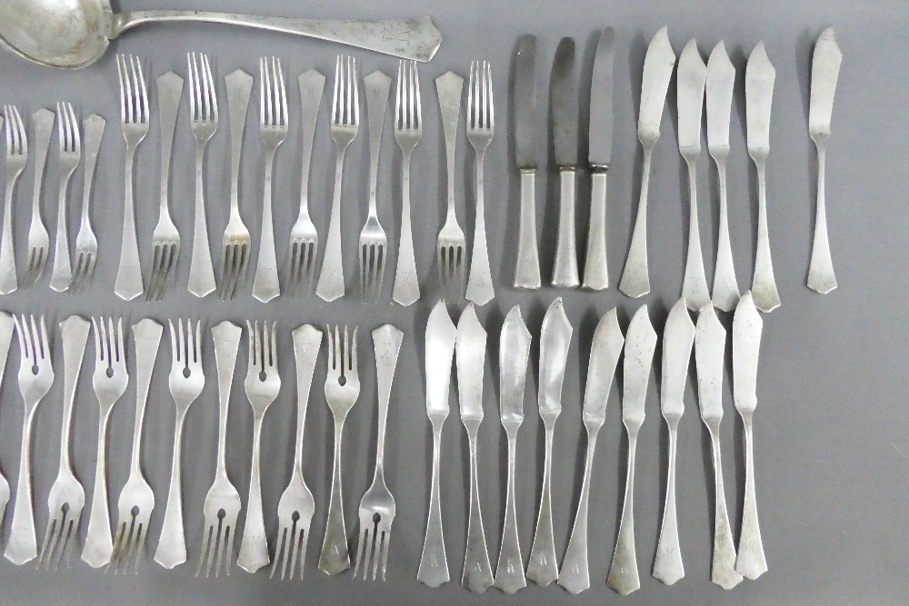 A suite of German flatware, stamped Carl Frey & Sohne 800, approx 2.5kgs overall - Image 3 of 3