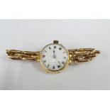 Early 20th century 15ct gold cased lady's wrist watch