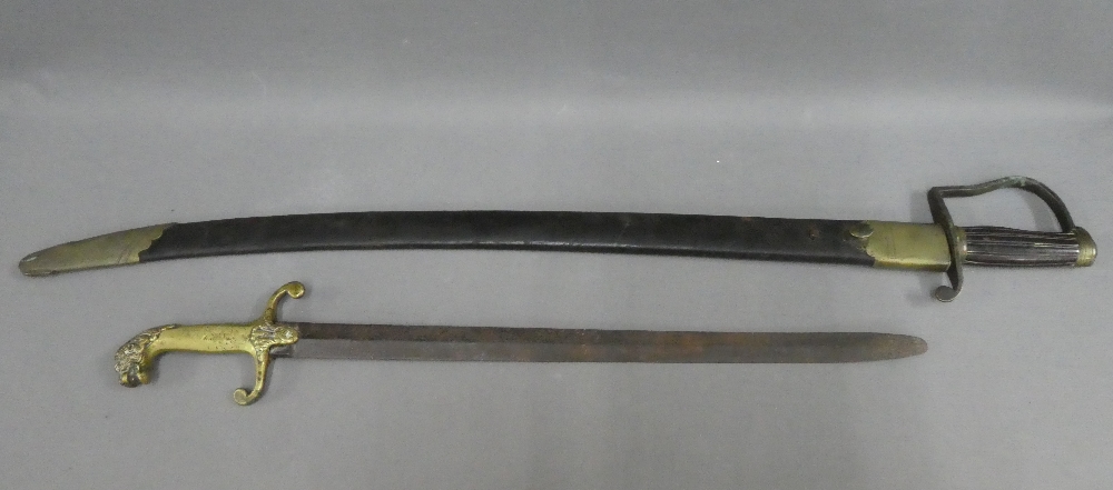 Sword and a French bayonet (2)